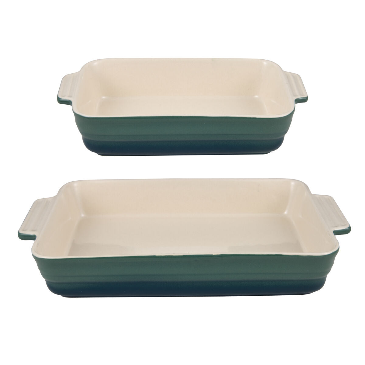 Serve a statement with Green Cream Stoneware Serving Platter