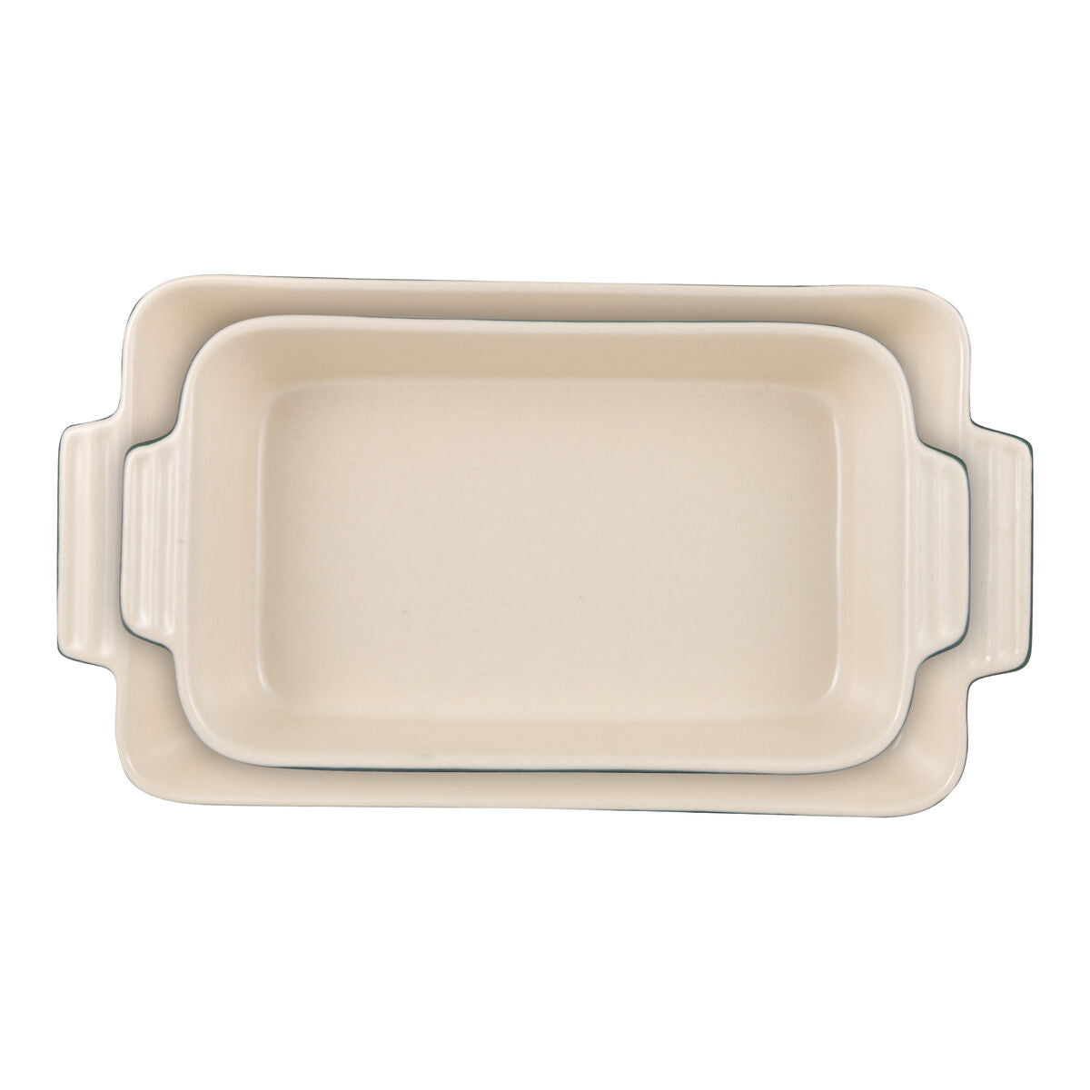 Serve a statement with Green Cream Stoneware Serving Platter